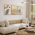 thumbnail image 3 of Boho Abstract Wall Art Orange Rainbow Sun Desert Minimalist Picture Mid-Century Modern Poster Prints Neutral Botanical Geometric Canvas Painting Wall Decor for Living Room Unframed, 3 of 6
