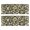 Zebra And Leopard, variant on Kitchen Rugs Sets Of 2,Black and Tan Leopard Print Anti Fatigue Kitchen Mat Rugs Non Slip Washable,Decorative Kitchen Floor Mats for Kitchen,Sink,Laundry,17"X47"