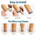thumbnail image 5 of 16 pcs Chair Leg Protectors for Hardwood Floors, Silicone Felt Furniture Pads Non Slip, Free Moving Table Leg Covers, Stool Leg Protectors Caps (Large fit : 1.3" - 2"), 5 of 6