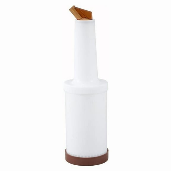 Winco PPB-1B Liquor & Juice Pour Bottle - 1 qt., Brown