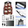 thumbnail image 4 of Pofeuu Autumn White Pumpkin Print Laptop Backpack Travel Canvas Backpack for School Lightweight and Comfortable Backpack College Backpack Schoolbag, 4 of 6