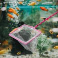 thumbnail image 4 of MasteelfCA 3 Pcs Practical Handheld Scoop Net Long Plastic Handle Fine Mesh Net Fishing Net for Aquarium Fish Tank (Pink), 4 of 9
