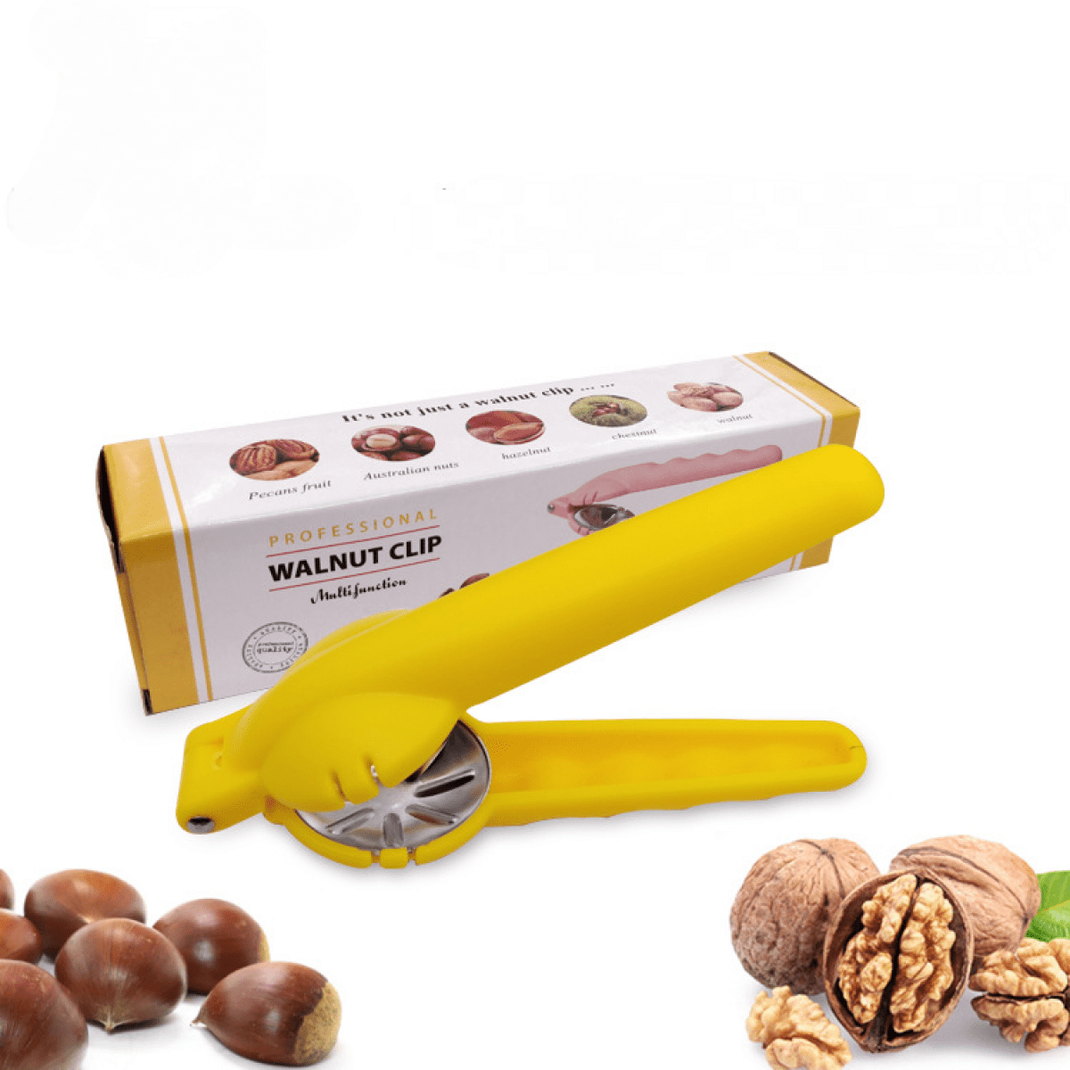 Rush Nutcracker for Nuts Stainless Steel Chestnut Opener and Cutter for Christmas and Holiday