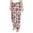 thumbnail image 2 of Kdxio Women's Comfy Stretch Rocket PatternPrint Drawstring Pajama Pants-Small, 2 of 9
