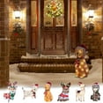 thumbnail image 3 of Lighted Outdoor Christmas Decorations, Cute Christmas Puppy with LED Lights Pre-Lit Christmas Decor for Outdoor Yard Lawn Xmas Holiday Christmas Eve Indoor Decorations, 3 of 4