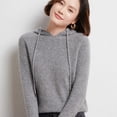 thumbnail image 1 of Chandail à Capuchon en Tricot pour l'Automne et l'Hiver pour Femmes, Coupe Ample, Manches Longues, Mode, Chandail à Capuchon, Chandail Uni, Haut Décontracté et Élégant, 1 of 5