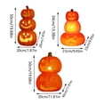 thumbnail image 3 of Stackable Pumpkins for Porch Light Up Halloween Decorations Jack O Lantern Outdoor Lighted Pumpkins for Front Porch Halloween Decor for Home, 3 of 6