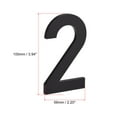 thumbnail image 2 of Unique Bargains 100mm/3.94' Acrylic 3D Self Adhesive House Number Address Sign Black, Number 2, 2 of 5