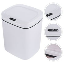 FUTUREORYY Home Intelligent Trash Can Smart Garbage Bin White Plastic 1Pack