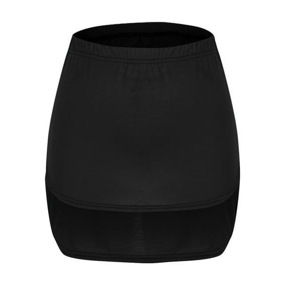 Mini Skirts for Women Fashion Solid Color Elastic Waist Short Skirt Women's Skirts