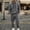 22o-Dark Gray, variant on Mens Sweatsuit 2 Piece Lounge Sets Zip Up Hoodie And Wide Leg Sweatpants Baggy Waffle Track Suits Athletic Sweat Set Fleece Big and Tall