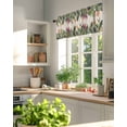 thumbnail image 6 of Palm Tree Leaves Branch Window Valance Curtain Plant Nature Rod Pocket Short Curtain for Living Room, Bedroom & Kitchen Window Decor 42x18in, 6 of 8