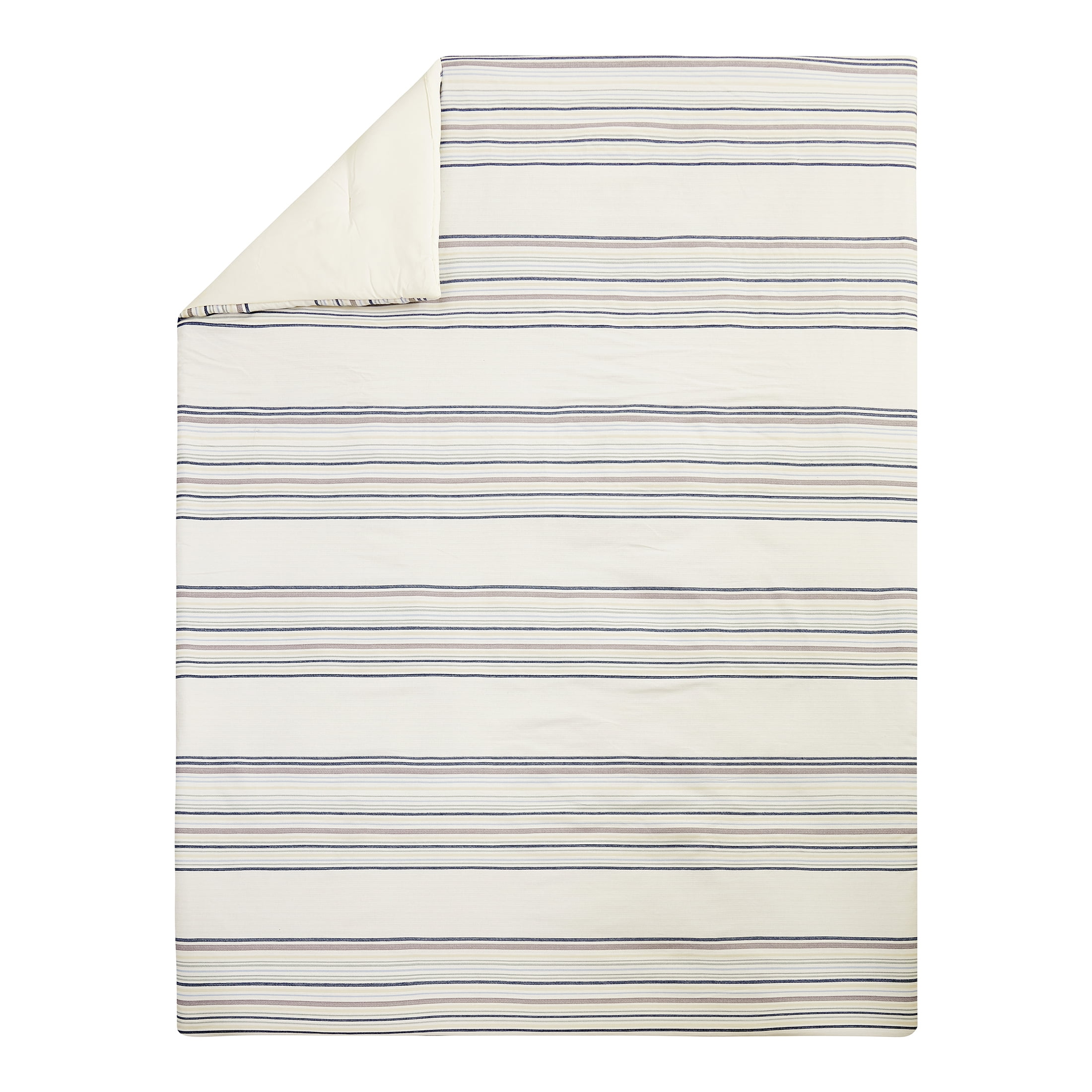 Better Homes & Gardens 2-Piece Blue Yarn Dye Stripe Comforter Set, Blue, Twin/Twin XL, All Ages