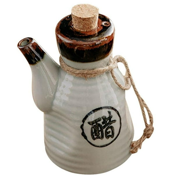 Botella de Vinagre , Botella de Cerámica para Condimentos, Estilo Japonés, para el Hogar, Cocina, Comedor y Bar. Accesorios B