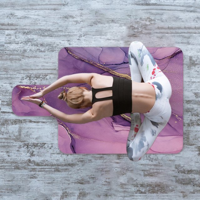Colchonetas De Yoga Almohadilla de goma para ejercicios Colchonetas antideslizantes para ejercicios Equipo deportivo suave (C)