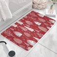thumbnail image 3 of Red Christmas Village Pattern Flannel Non Slip Door Rugs,Washable Door Mats Indoor,Decorative Door Mats,Dirt-Resistant and Absorbent Doormat for Entrance,Bedroom,Kitchen,Bathroom,31.5x17in(80x43cm), 3 of 4