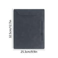 thumbnail image 3 of YIMWNYI Leather A4 Clip Board, Multifunctional Writing Pad with Metal Clip, Portable File Folder for Meetings, Drawing, and Travel, Easy to Clean, Stylish Data Folder, Lightweight, 3 of 6