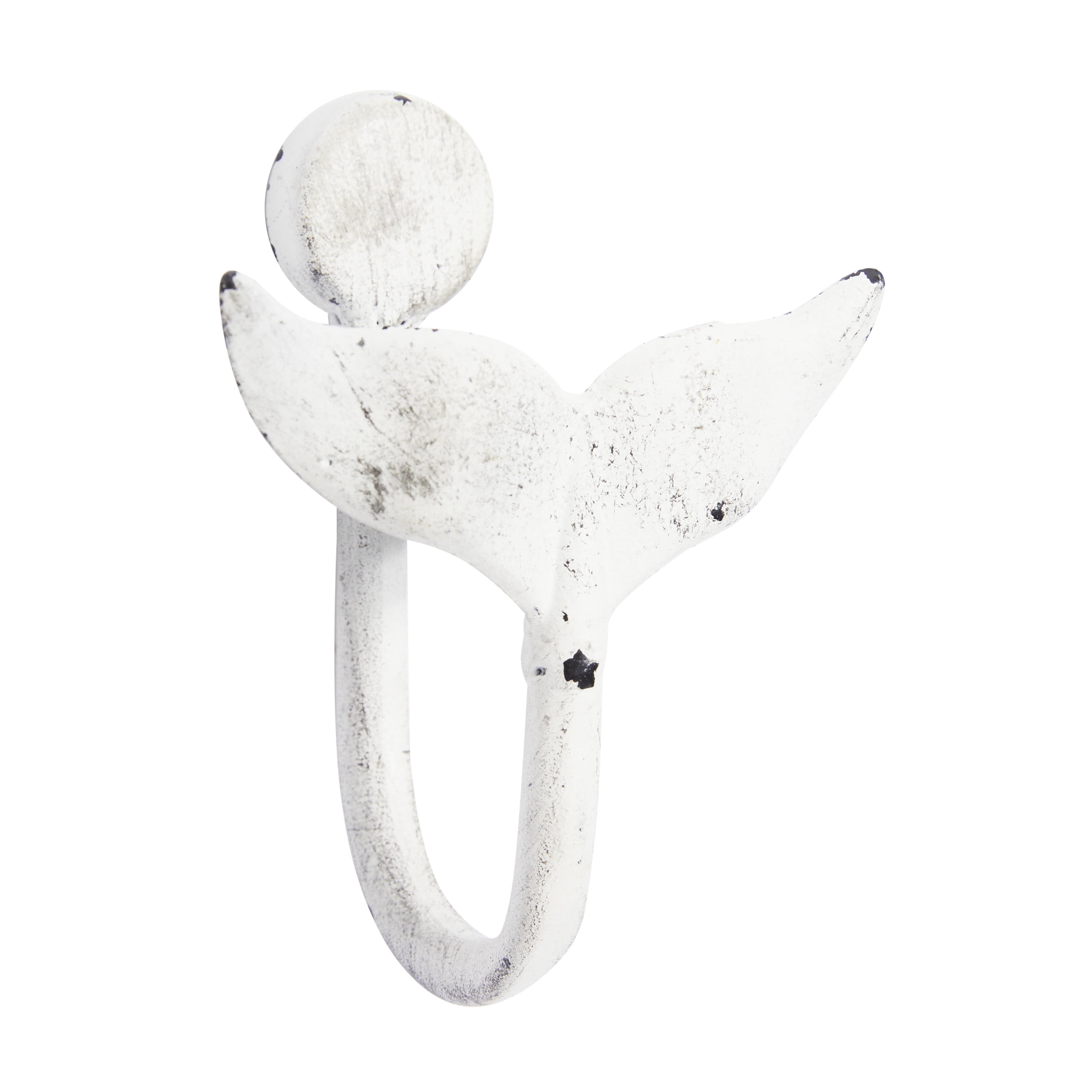 Marisol + Daisy Coastal 5 x 4 Single Hanger Whale Wall Hook in