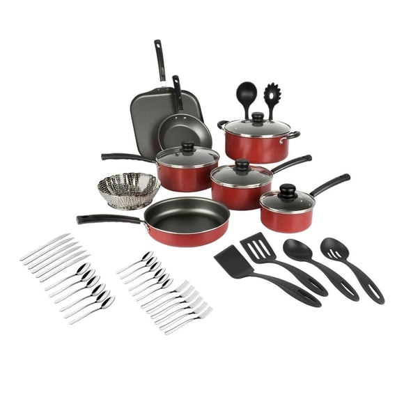 Bateria de Cocina Tramontina Primaware 42 Piezas Roja