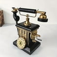 thumbnail image 2 of [No Power Required Vintage Telephone] Vintage Telephone Model Prop, European Retro Decor, Cast Iron, No Power Required, Home & Kitchen Decor, Collectible Money Bank, Party Favor, 2 of 8