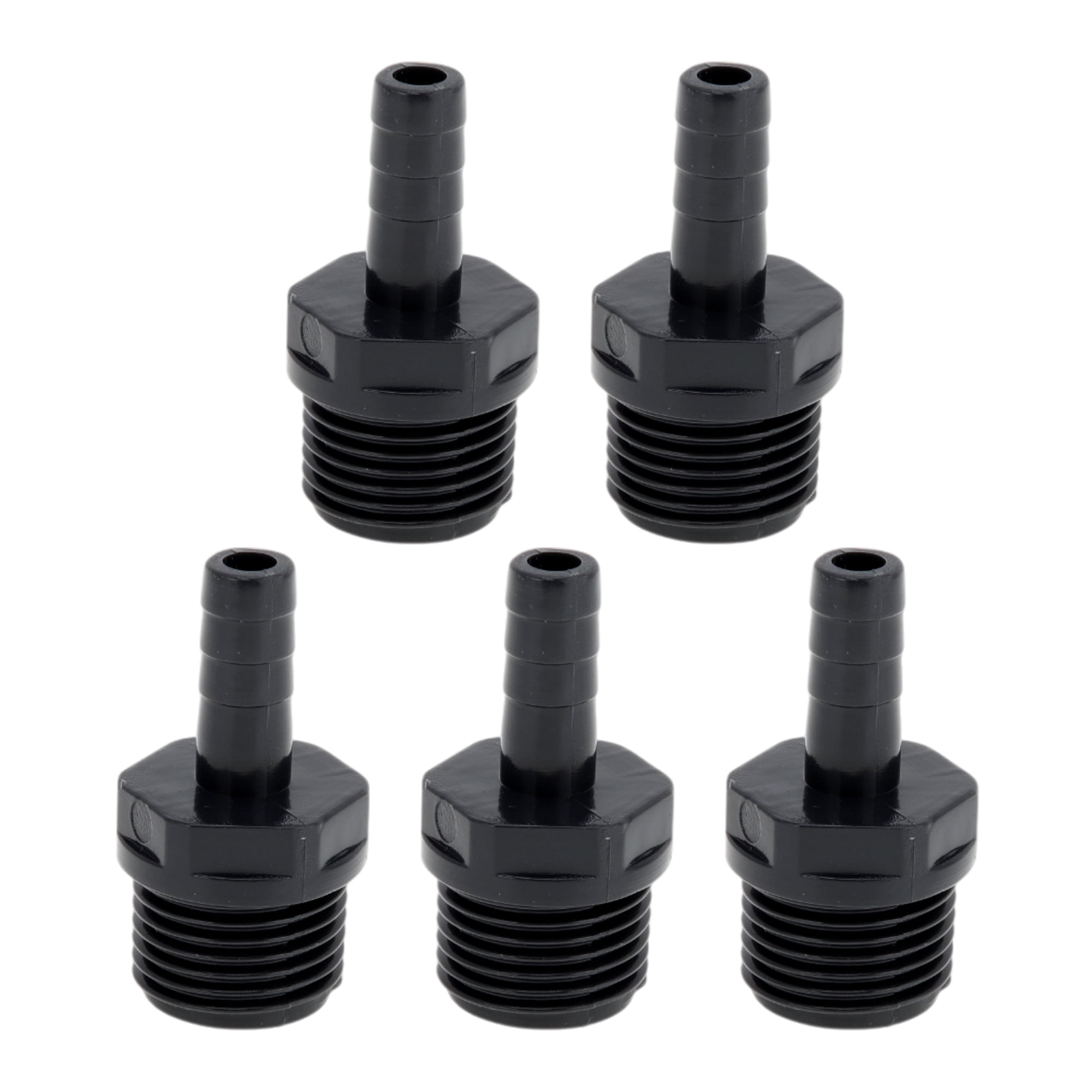Motoforti Universele 90° Slangadapter – Messing, 6mm 1/4″ Barb Naar M10x1, Vernikkeld, Voor Pneumatiek En Auto