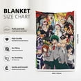 thumbnail image 5 of Mha Boku no Hero Academia Soft Blanket Fuzzy Fleece Anti-pilling Flannel Throw Blanket Decor Sofa Bed Blanket 40x60in, 5 of 7