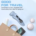 thumbnail image 7 of Electric Razor for Women, Painless Womens Electric Shaver, Low Noise Bikini Trimmer Body Hair Removal Rechargeable Wet/Dry Cordless Epilator with LCD Display & Charging Stand for Legs Arm Underarms, 7 of 7