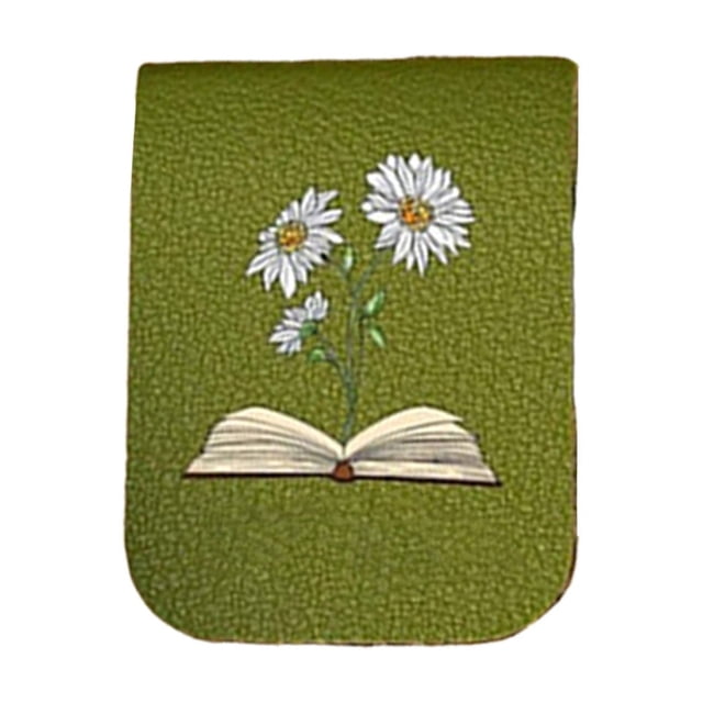 Binwennn Square Leather Bookmark For Readers Beautiful Bookmark For Women Very Beautiful Bookmark Metal Bookmark Graduation Craft Table with Storage Stationery Cards And Envelopes Set Men Stationery