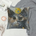thumbnail image 2 of Orinice Cute Cat Graphic Decorative Cushion Throw Pillow Cover for Home Couch Living Room Bed Sofa Winter Pillowcase 1PC 22x22in, 2 of 5
