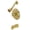 Brushed Brass, variant on Kingston Brass KB3631AX Restoration Tub & Shower Faucet, Polished Chrome
