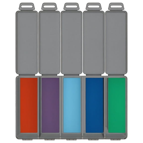 5 Pcs Sanding Sponges Variety Pack, Model Sanding Tools, Gundam Sanding Kit, 6.81 in x 3.54 in x 1.38 in (17.3 cm x 9 cm x 3.5 cm, #400/800/1000/1200/1500 Grit, Sponge Sandpaper for Models