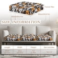 thumbnail image 3 of Xoenoiee Funny Dogs Print Couch Cushion Covers Thick Velvet Fabric Washable Sofa Slipcovers 3 Pieces Individual Sectional Couch Covers with Elastic Bottom, 3 of 7