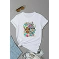 thumbnail image 5 of Letter Graphic Cotton T-Shirt (M, White), 5 of 7