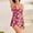 Hot Pink womens swimsuits, variant on Summer Saving pimelu Bathing Suit for Women Two Piece Swimsuits for Women Modest Swimsuits Tankini Beach Floral Print Spaghetti Strap High Waist Swimwear Bathing Suit