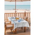 thumbnail image 2 of Outdoor Tablecloth with Umbrella Hole for Patio/Picnic/Party/Camping, Coastal Strafish Waterproof Table Cloth Rectangle Table Cover Washable, Summer Ocean Marine Starfish Wooden Gray (60"x 84"), 2 of 8