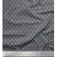 thumbnail image 1 of Soimoi Modal Satin Fabric Damask & Floral Block Print Fabric by Yard 42 Inch Wide, 1 of 1