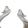 thumbnail image 5 of DecMode 14" x 15" Indoor Outdoor Gray Fiberglass Bird Planter with Stone Mosaic Design, 5 of 8
