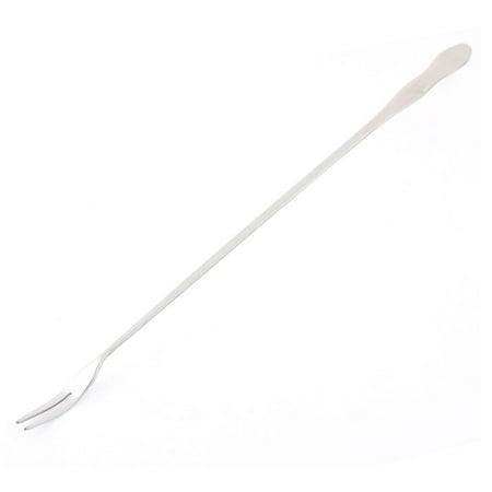 - Coffee Shop Tea Dessert Stir Long Handle Spoon Silver Tone 32cm Length