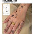 thumbnail image 2 of WWS-Tattoo Tech, 2 Sheets Extra Large Semi Permanent Tattoo, Adult Art Design Temporary Tattoos, Lasts 1-2 Weeks, Waterproof, Realistic Look, No Adhesive, No Reflection (Sun and Star), 2 of 4