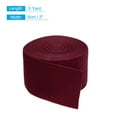 thumbnail image 2 of Uxcell Velvet Ribbon Gift Wrapping 2" x 5 Yard Wine Red Single Face Velvet, 2 of 5