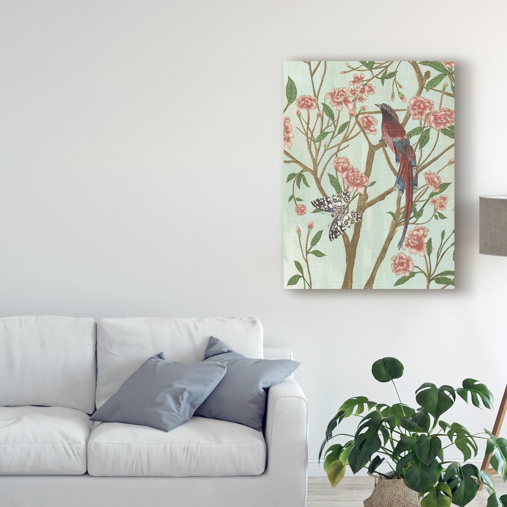 Trademark Fine Art 'Delicate Chinoiserie III' Canvas Art by Melissa Wang