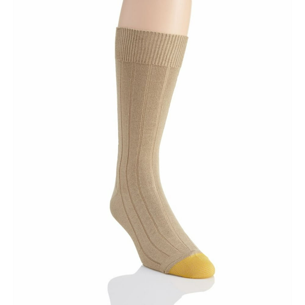 GOLDTOE Men's Gold Toe 2735S Ultra Soft Rib Crew Sock