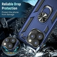 thumbnail image 3 of Entronix Heavy Duty Case Designed for iPhone 15 Pro, Rotating Ring Protective Cover, Blue, 3 of 7