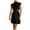 Black, variant on IROINNID Women's Fashion Summer Hollow Out Casual Mini Dress Sleeveless Dress A-Line Solid Color Dress