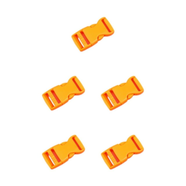 relayinert 10pcs/set Easy To Buckle Strap With Multi-Color Clasp Belt Buckles High Compatibility ABS Release Buckle Hook Buckle Orange color 5Set