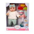 thumbnail image 1 of My Sweet Baby Meal Time Baby Doll Play Set, Ivory and Sage Outfit, 14-inch Doll, 12 Pieces Included, 1 of 7