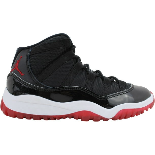 jubilæum hvorfor ikke aktivt Nike Air Jordan XI 11 Retro Black/True Red-White Bred 378039-061 Pre-School  - Walmart.com