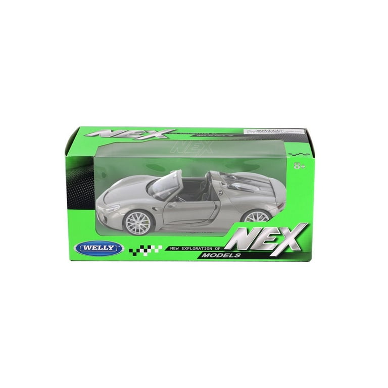 Welly Porsche 918 Spyder Silver 1:24 - Walmart.com