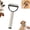 Black#002, variant on Pet Pro Grooming Tool for Dogs, Dual Sided Pet Grooming Comb, Deshedding Brush Removes Tangles Knots,Dematting Comb for Dogs and Cats(Coffee)