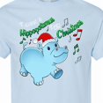 thumbnail image 4 of Inktastic I Want a Hippopotamus for Christmas Hippo in Santa Hat T-Shirt, 4 of 5